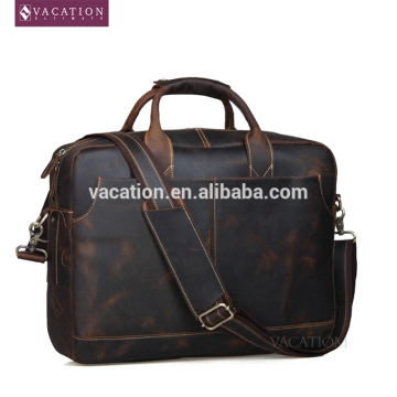 hard cow unique leather briefcase men