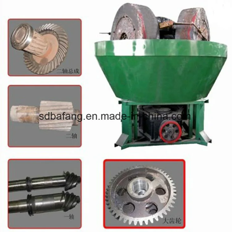 Energy-Saving Gold Mineral Equipment Wet Pan Mill Gold Grinder Made in China