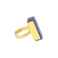 Produk barang kemas Cube cincin tembaga emas bagi cincin perkahwinan