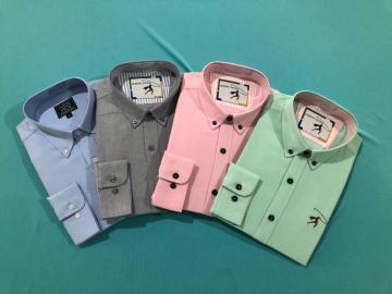 Good Price Button Collar Children Colorful Shirts