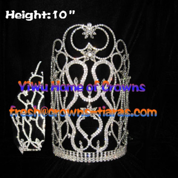 Wholesale Rhinestone Big 10inch Crowns