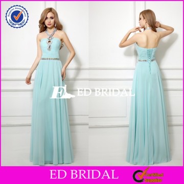 XLRS009 Sexy Open Back Models Of Evening Dresses With Patterns Halter Cheap Long Evening Dresses