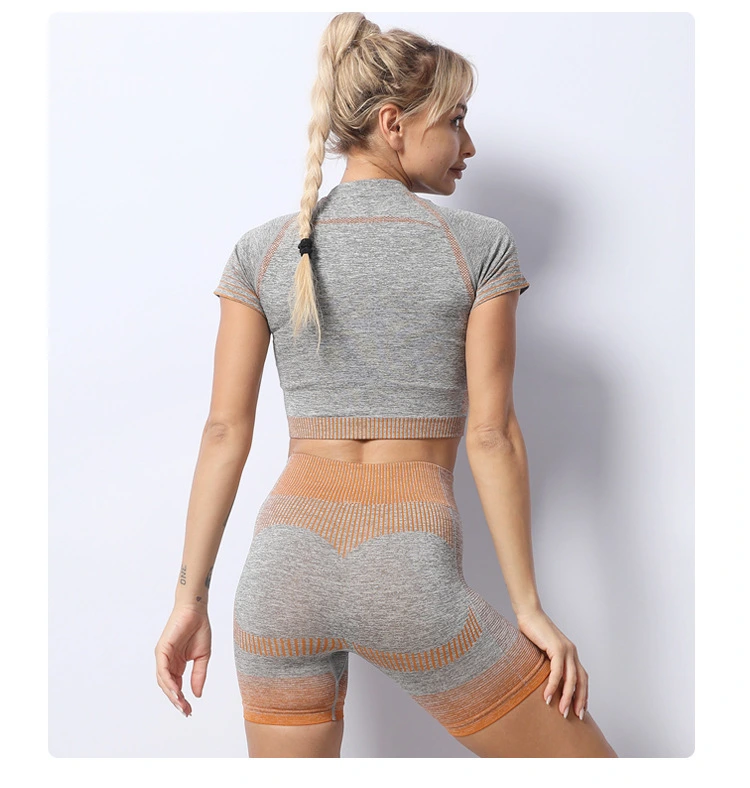 Custom 3 Piece Seamless Yoga Set	Private Label 3PCS Workout Yoga Clothing Set