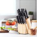 18-Piece Stainless Steel Kitchen Knife Block Set