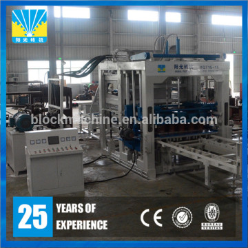QT15 Popular In Midle East High Quality Brick Making Machine Concrete Paver Brick Machine