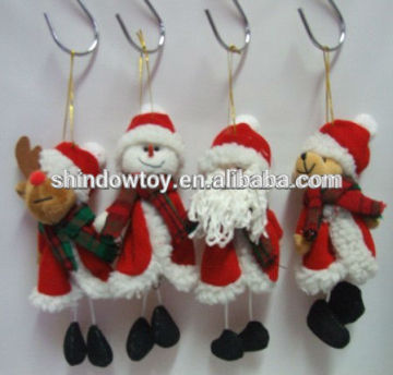 Christmas red cloth bear mini plush bear with cloth christmas bear keychain