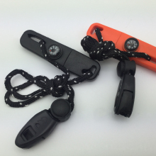 Multifunctional Flint Compass Whistle Survival Fire Starter