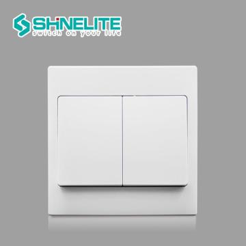 BS standard electrical switch 2 gang switch OEM