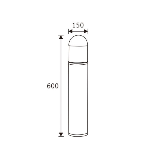 Aluminum and PC cover CREE Led Bollard LightofBollard Light Australia 7W