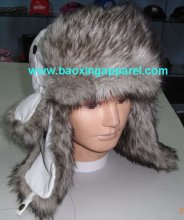 animal-friendly faux fur Ushanka fox fur winter hat