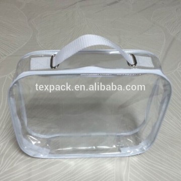 Steel wire PVC bag webbing handle on top for quilt packaging