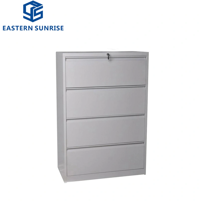 Low Price Steel Office Furniture 4 Drawer Laterial Cabinet