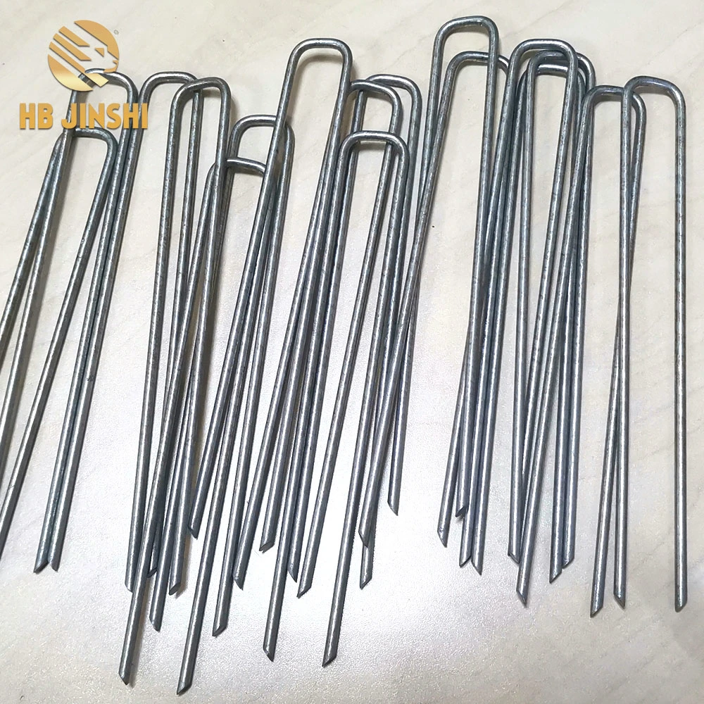 Anti-Rust Galvanized Garden Ground Pegs Staples 6