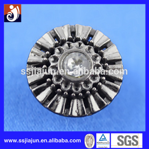 zinc alloy metal rhinestone buttons with plating