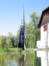 famous chinese sculptures metal craft stainless steel modern sculpture