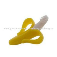 G-LFGB Silicone Baby Banana Toothbrush