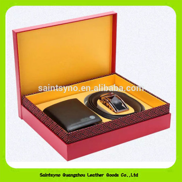 2016 New Gift Sets Include Wallet And Leather Belt Executive Gift Set 16051