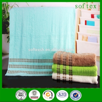 Bathroom towel sets dobby cotton towel sets