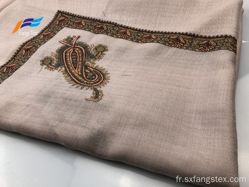 Élégant foulard carré d&#39;automne en soie et polyester imprimé musulman