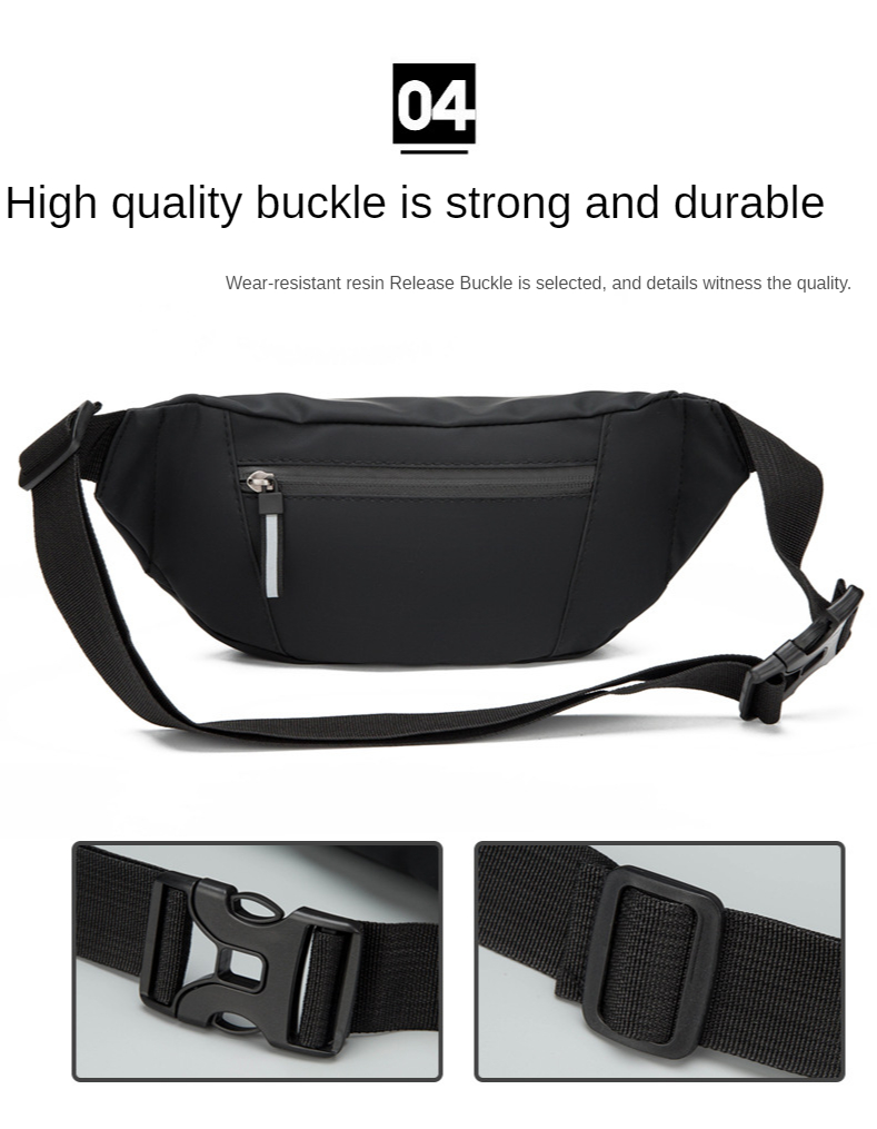 Chest Bag Waterproof Men's Waist Bag Personality Leisure Outdoor Sports Shoulder Messenger Bag Fashion Trend Cycling Bag