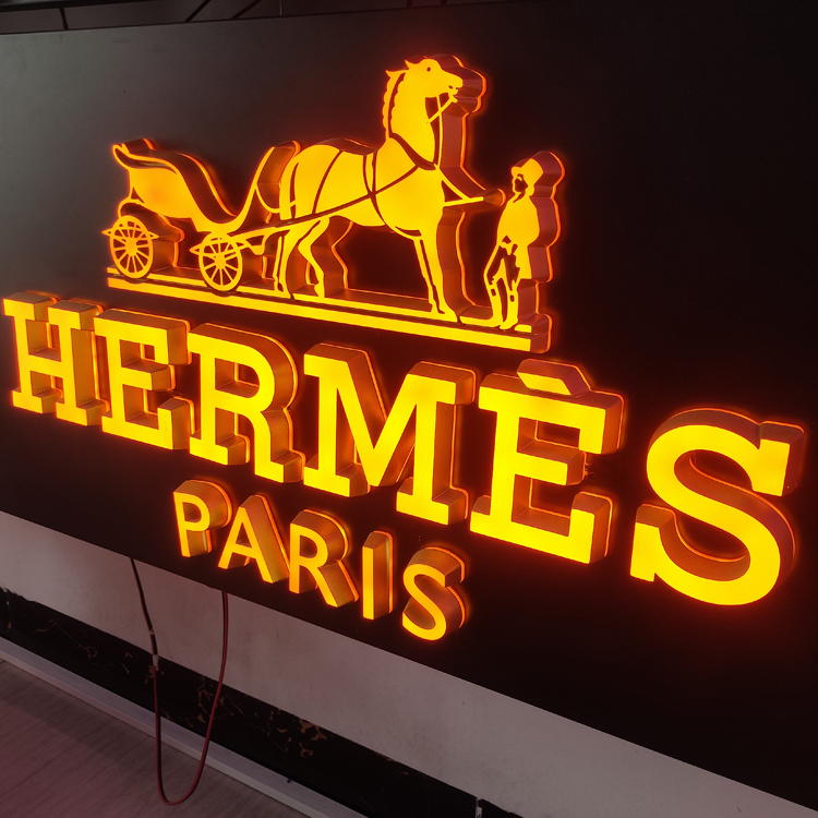 3D Brand Logo Custom Led Lighting Electronic Signage Full Acrylic Light Up Sign Letter Led Logo Sign