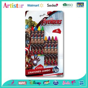 MARVEL AVENGERS 8 blister card crayons