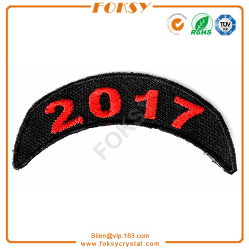 2017 number embroidery patch custom