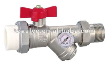 Ball valve M-PPR Filter and Manometer