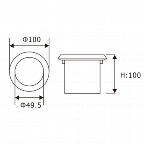 Đèn LED âm trần 3W ngoài trời LEDER