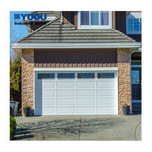 Classic Wood Grain Garage Door with Opening Window for Residential Design