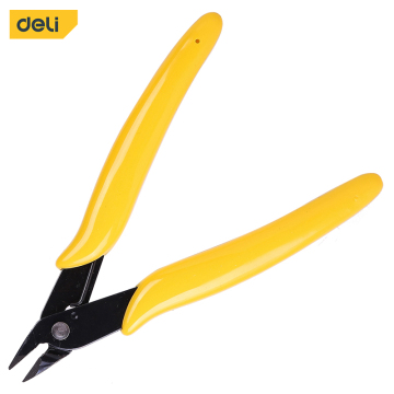 Deli Tools DL2705 Electrical Wire Cable Cutter Diagonal Cutting Pliers /4.5" cutting Nippers/Plastic diagonal Cutting Pliers