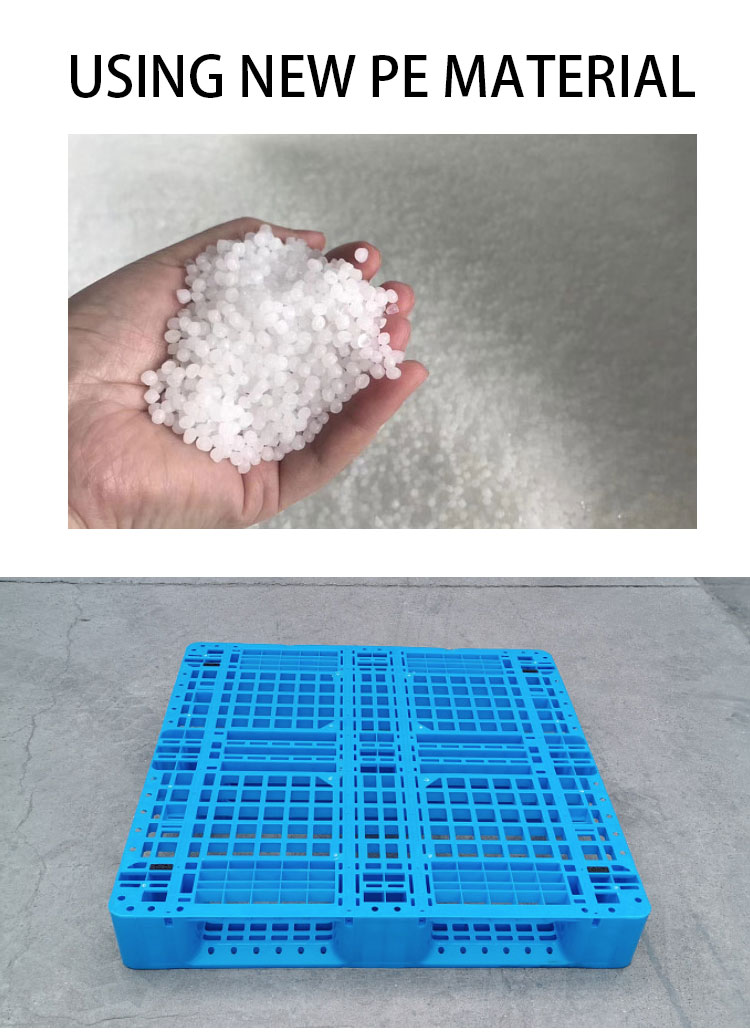 KL virgin plastic pallet logistics Grid plastic tray use to Forklift plastic pallet, fold pallet/