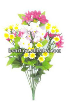 Artificial flower arrangement for decoration
