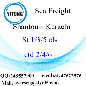 Haven Shantou LCL consolidatie Karachi