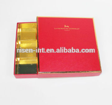 Luxury chocolate box with paper divider
