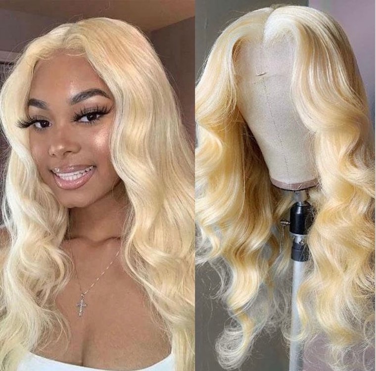 Raw 613 blonde 13x6 cuticle aligned virgin wig 613 remy full lace wig human hair hd lace closure frontal wig