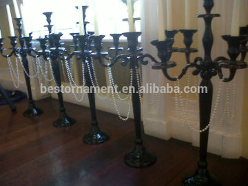 WEDDING SILVER OR BLACK CANDELABRA