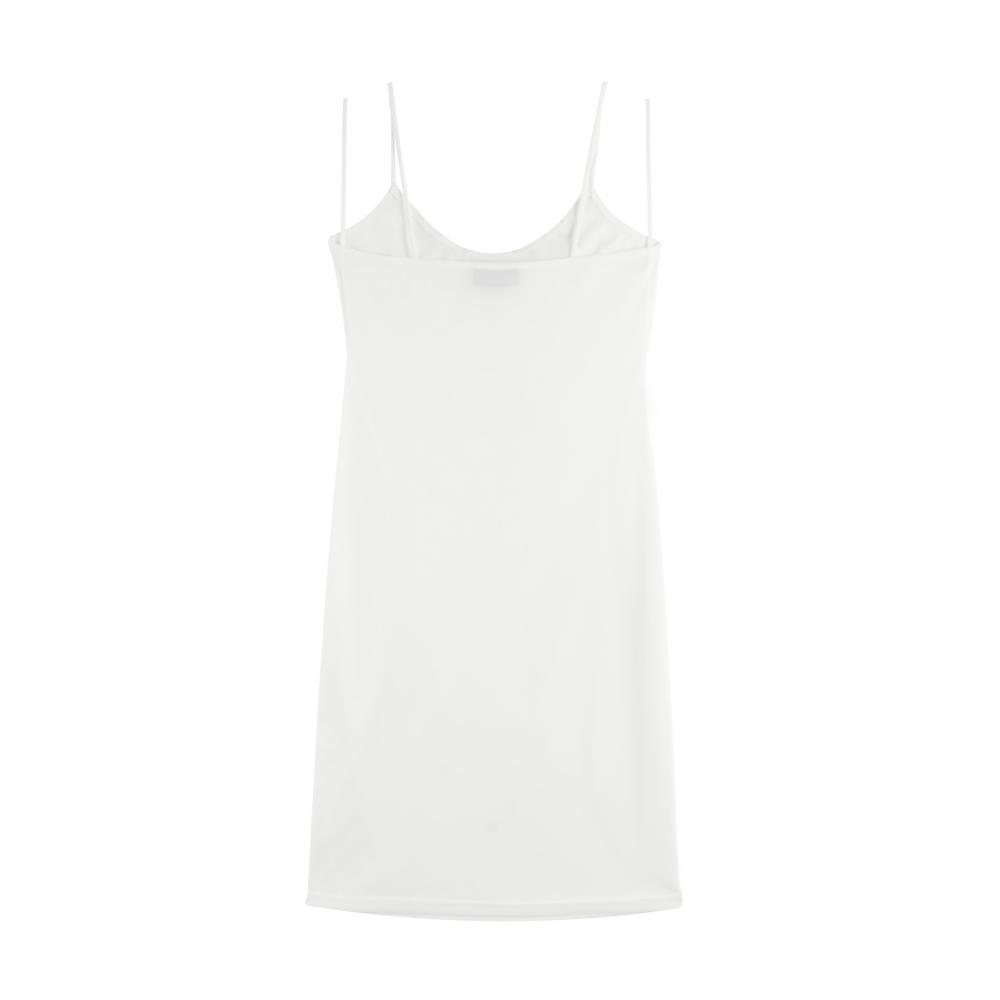 Ladies white slip dress