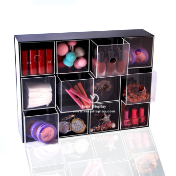Customized clear acrylic collection storage case box