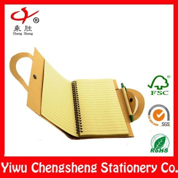 Die cut custom wholesale recycle spiral notebook