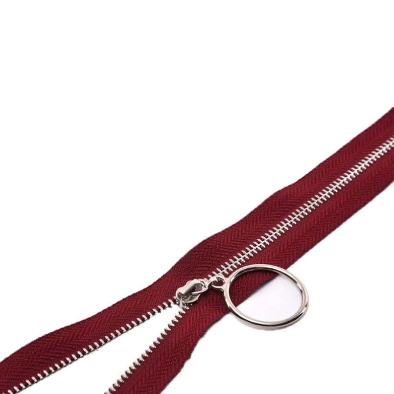 Colouful metal zipper for commodity