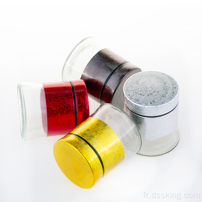 quatre couleurs de rangement de rangement au café Salt Bouteille en plastique Groupe de lèvres en plastique