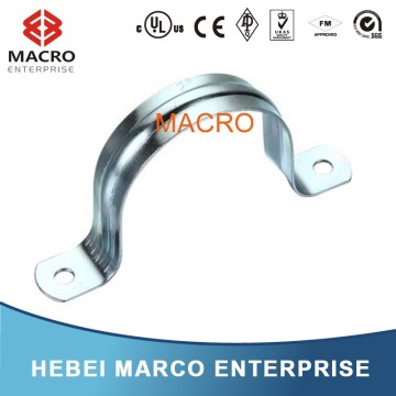 pre-galvanized carbon steel two holes pipe strap