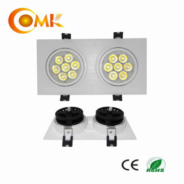 2 heads 14W square led down lighting with CE