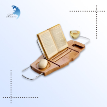 Best selling solid wood Stand book holder for bathtub