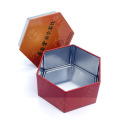 Hexagon tinplate box Nutritional health product tin box