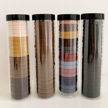 Colorful Elastic Hair Bands: Thick Seamless Hair Ties & Ponytail Holders for Stylish Hair Accessories