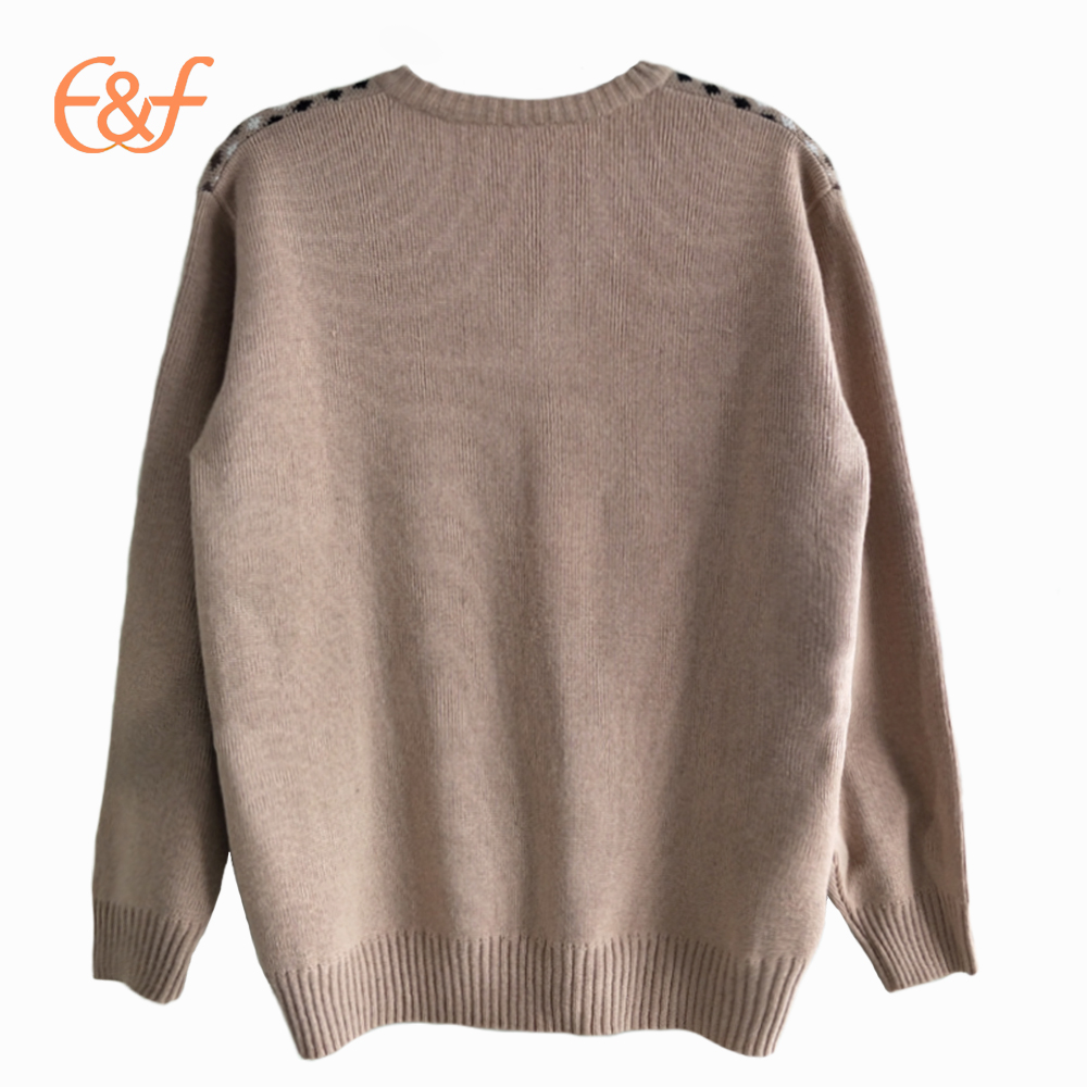 Fashion Knitted Men's Jacquard Sweater