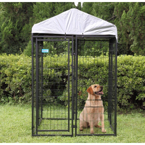 Perro de perro de jaula de mascotas al aire libre