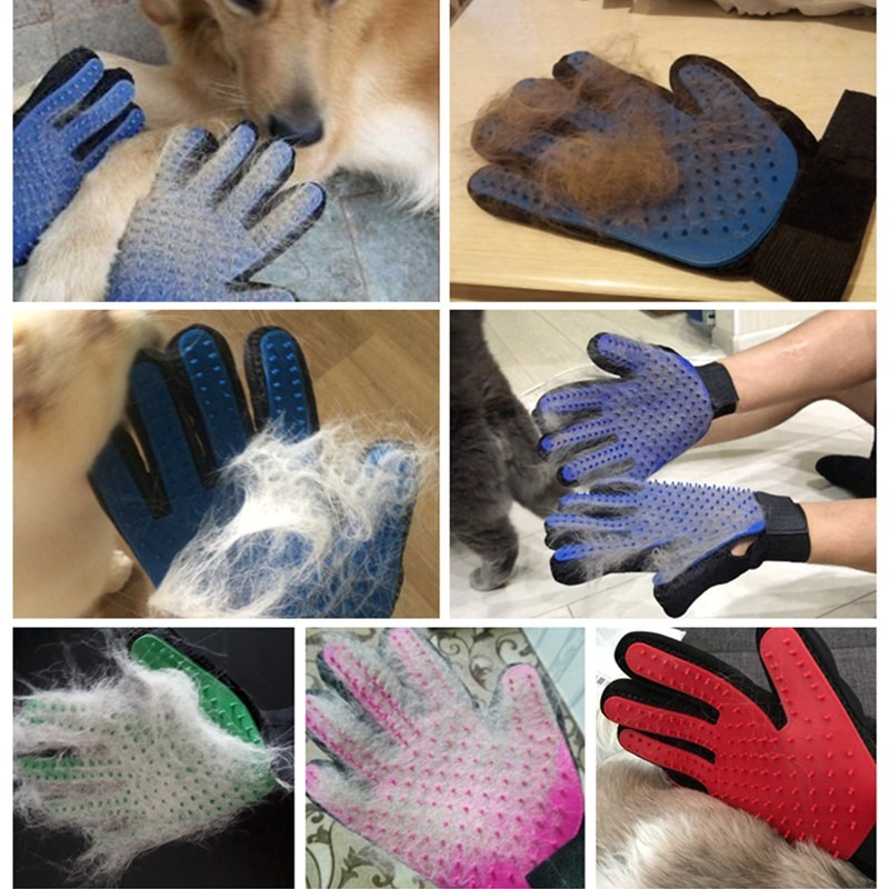 Silicone Deshedding Shedding Bath Cat Dog Pet Grooming Glove for Pet